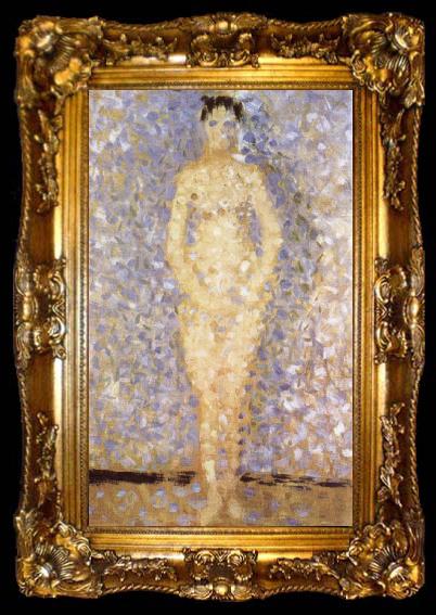 framed  Georges Seurat Standing Female Nude, ta009-2